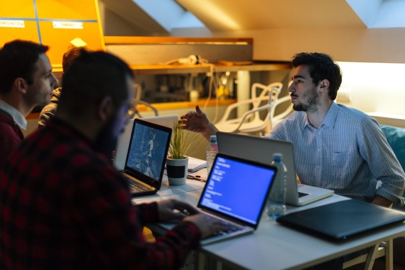 programmers working on big data identity resolution