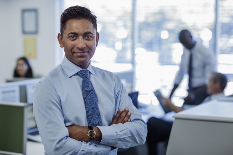 Businessman considers data on demand strategy for different users